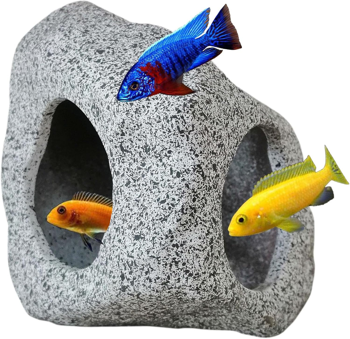 SpringSmart Betta Fish Tank Decor Rock Cave