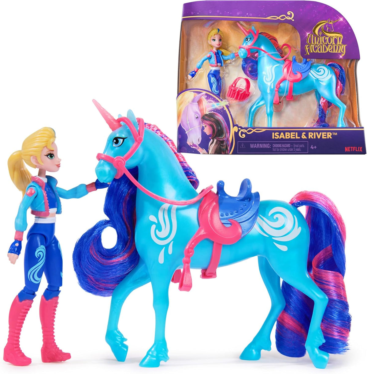 Unicorn Academy Sophia & Wildstar, 2 Accessories, Unicorn Toys - Isabel & River