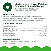 Greenies Smart Topper High Protein Wet Mix-in for Dogs, Chicken, Beef, Sweet Potatoes, Potatoes & Spinach Recipe in Vitabroth Broth- Bone Broth + Vitamins E & B1, 10 Count