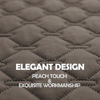 gogobunny 100% Double Sided Waterproof Dog Blanket Soft Pet Bed Cover Reversible Protect Furniture Couch Sofa Car for Puppy Cat Kids (Dark Walnut/Light Walnut, 82x120 Inch (Pack of 1))