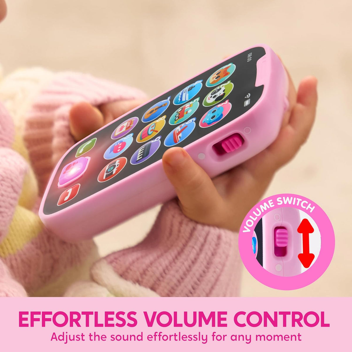 JOYIN Kids Learning Phone and Remote Toy - Pink Phone and Remote Toy with Bird - image 3