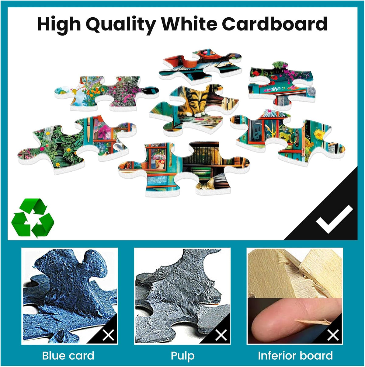 Jigsaw Puzzles for Adults 500 Pieces - Bookhouse - image 3
