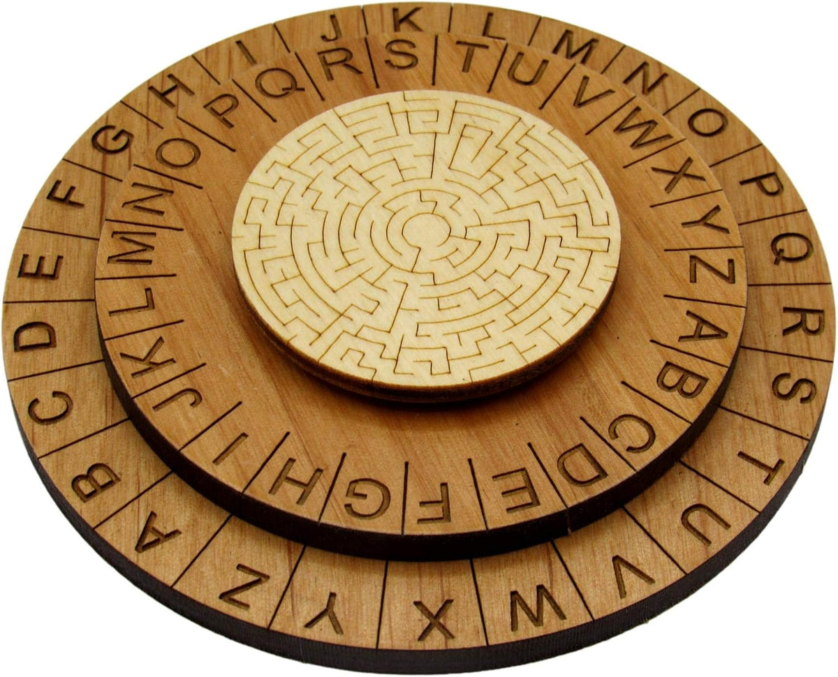 Creative Escape Rooms Hide and Seek laser engraved cipher wheel decoder, 2 pack - view 5