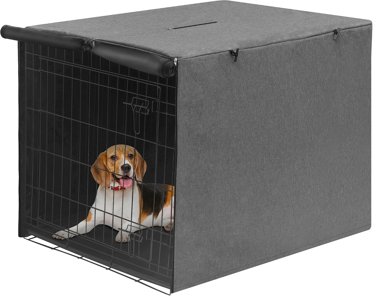 Deblue 36 inch Dog Crate Cover Fit for 36 inch Wire - – Essentials for Dogs - 36.0"L x 23.0"W x 25.0"H / Grey
