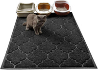 LittleTiger Cat Litter Mat, XL Super Size, Phthalate Free - Black