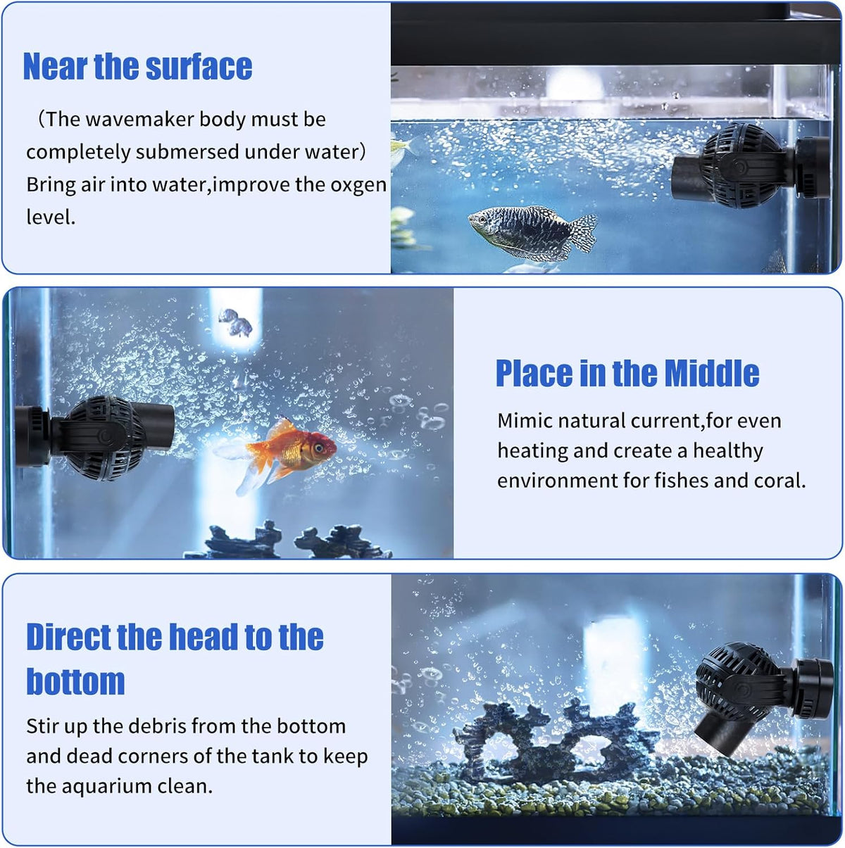 AQUANEAT Aquarium Wavemaker Circulation Pump - 1600GPH - image 3