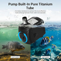 Aquarium Chiller, 1/3HP Aquarium Cooler 79gal Fish Tank Water Chiller with Quiet Compressor for Saltwater/Freshwater Tanks & Hydroponic(Axolotl Coral Jellyfish),300L, Black