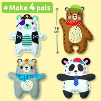 EZCRA Unicorn Sewing Kit for Kids Ages 4-8, 4 Beginner Projects - Bear 4-in-1 - image 2