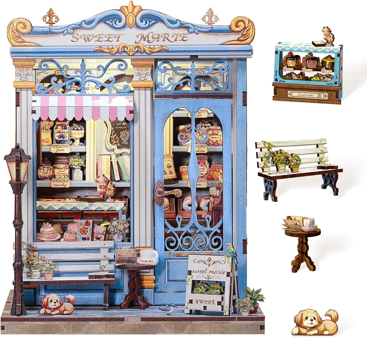 Cutefun Book Nook Kit, Bach Strings Musical Instrument Store - Sweet Marie