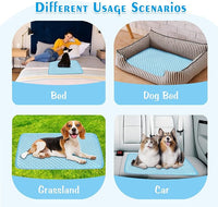 Pet Cooling Mat for Dogs & Cats - Washable Dog Cooling Mat Portable Pet Cool Pads Blanket for Indoor & Outdoor Car Seats