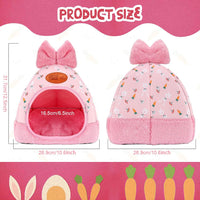 YUEPET Bunny Hideout House, Rabbit Bed - Carrot - image 2