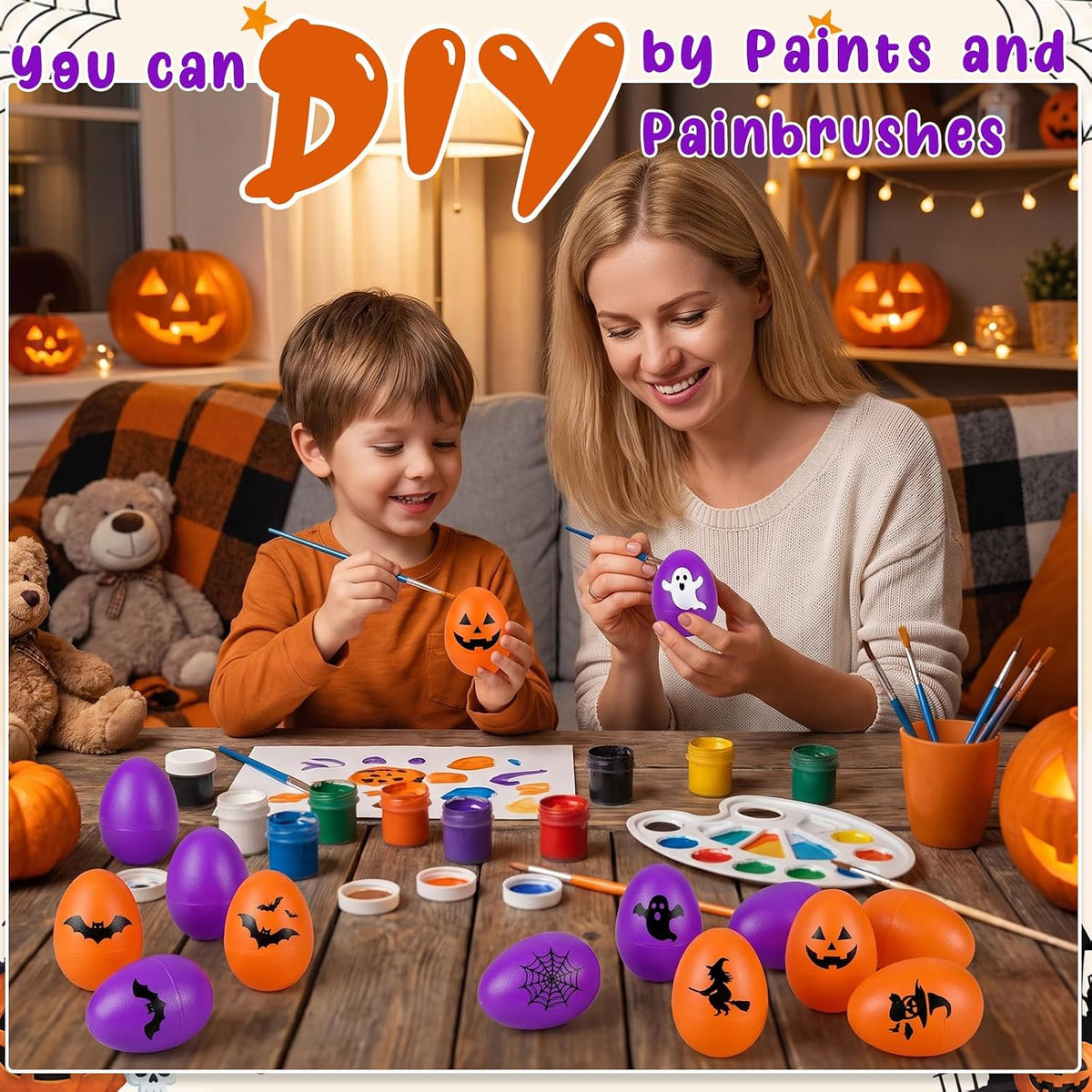 Yeshone 100 plastic egg shakers in 10 bright colors - view 28