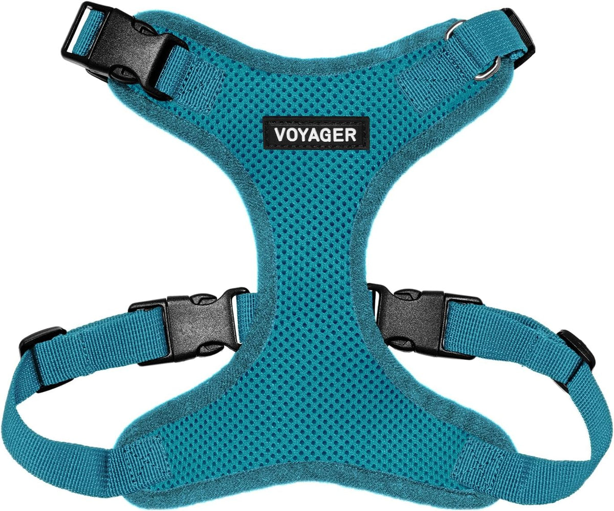 Voyager Step-in Lock Dog Harness, Pink - Harness (Turquoise) / XL (Chest: 23 - 28")