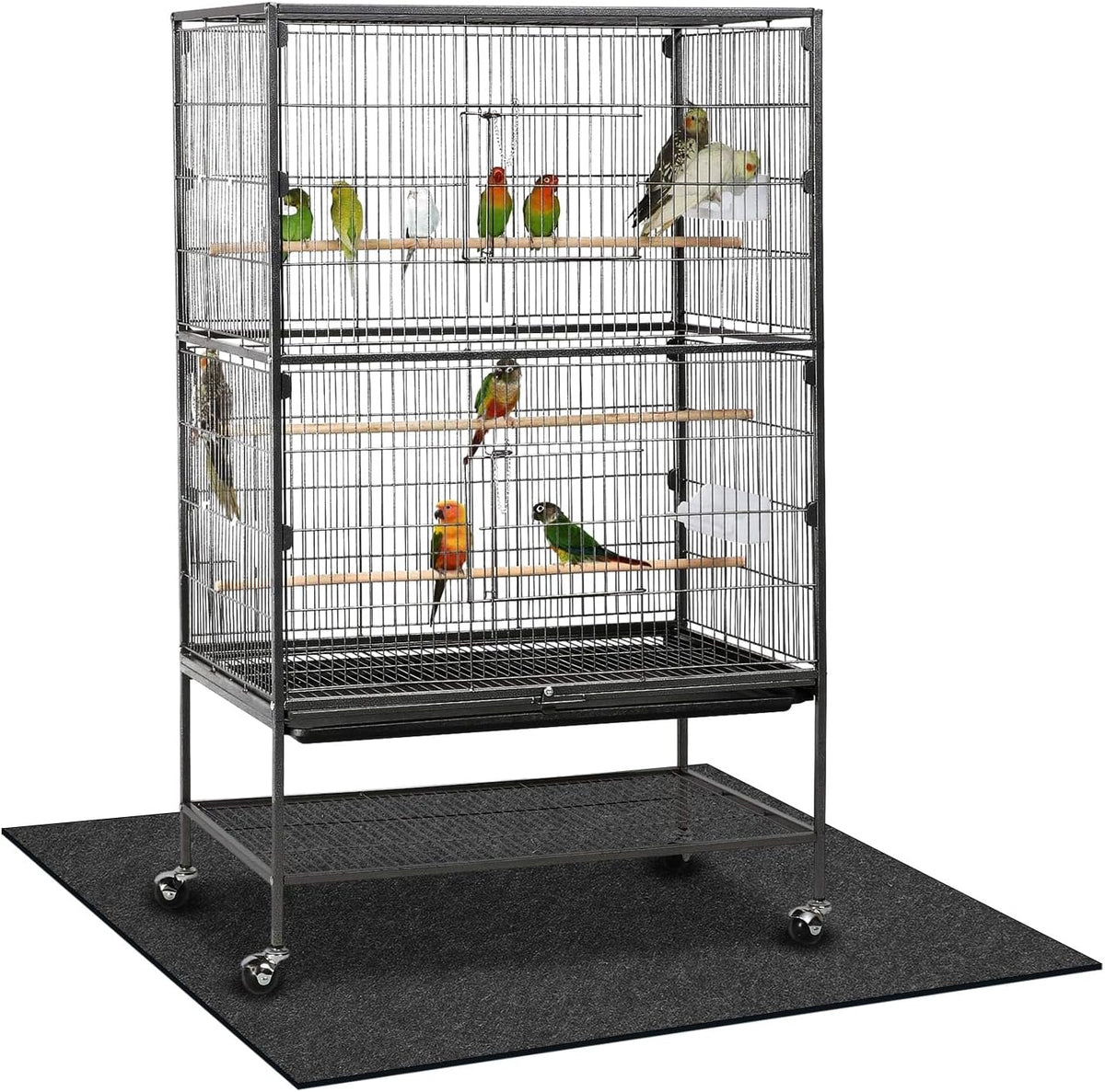 Nuanchu 48 x 48 Inch Large Bird Cage Mat - 30"L x 36"W