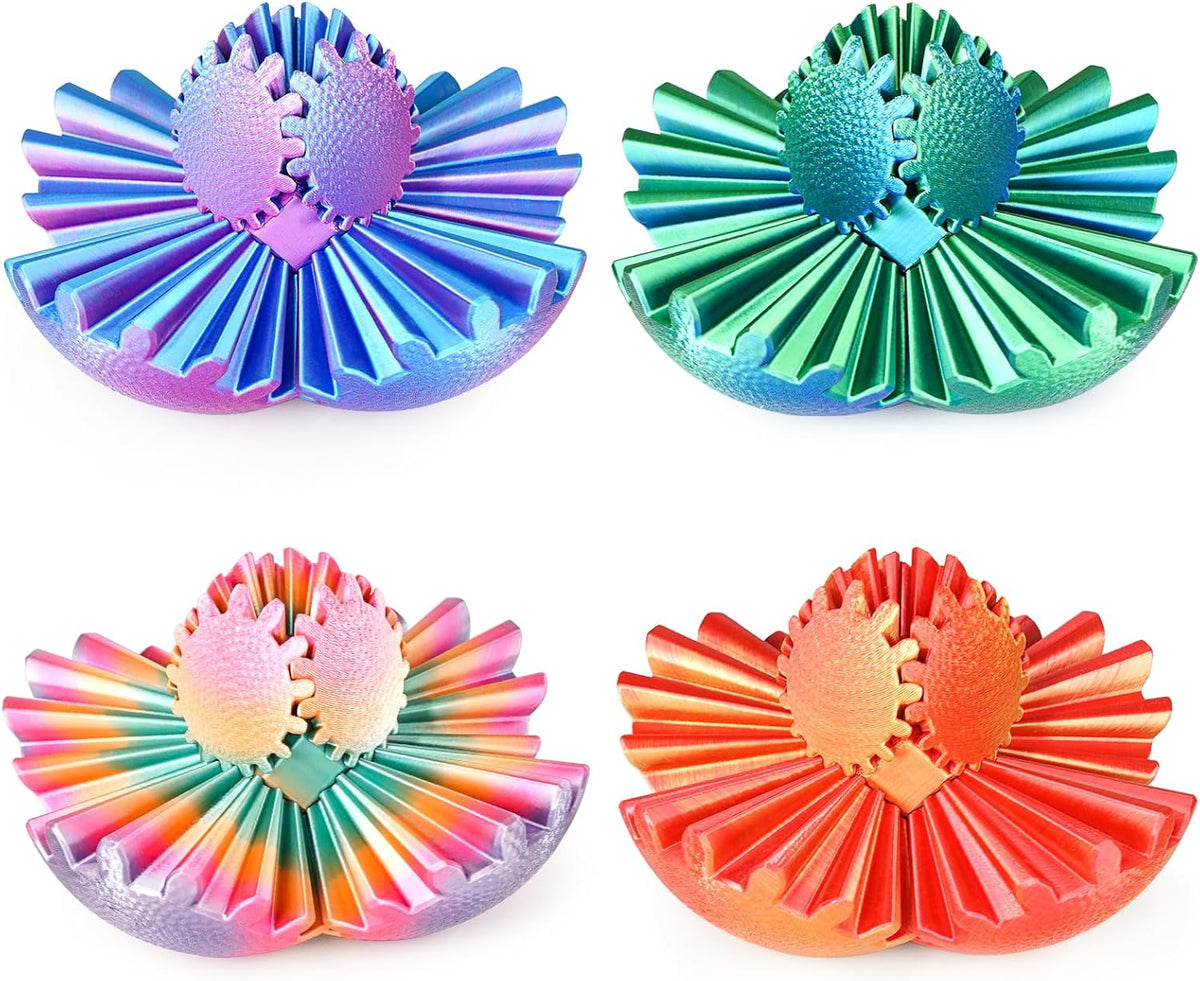 Gear Ball Fidget Toys Steampunk Gear Sphere for Kids - 4pcs-multicolor / 6 cm / 2.5 in