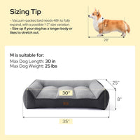 Bedsure SupportMax Extra Thick Orthopedic XL Dog Beds Large Sized Dog – Essentials for Dogs - Cream / 35"l X 25"w X 8"th - image 2