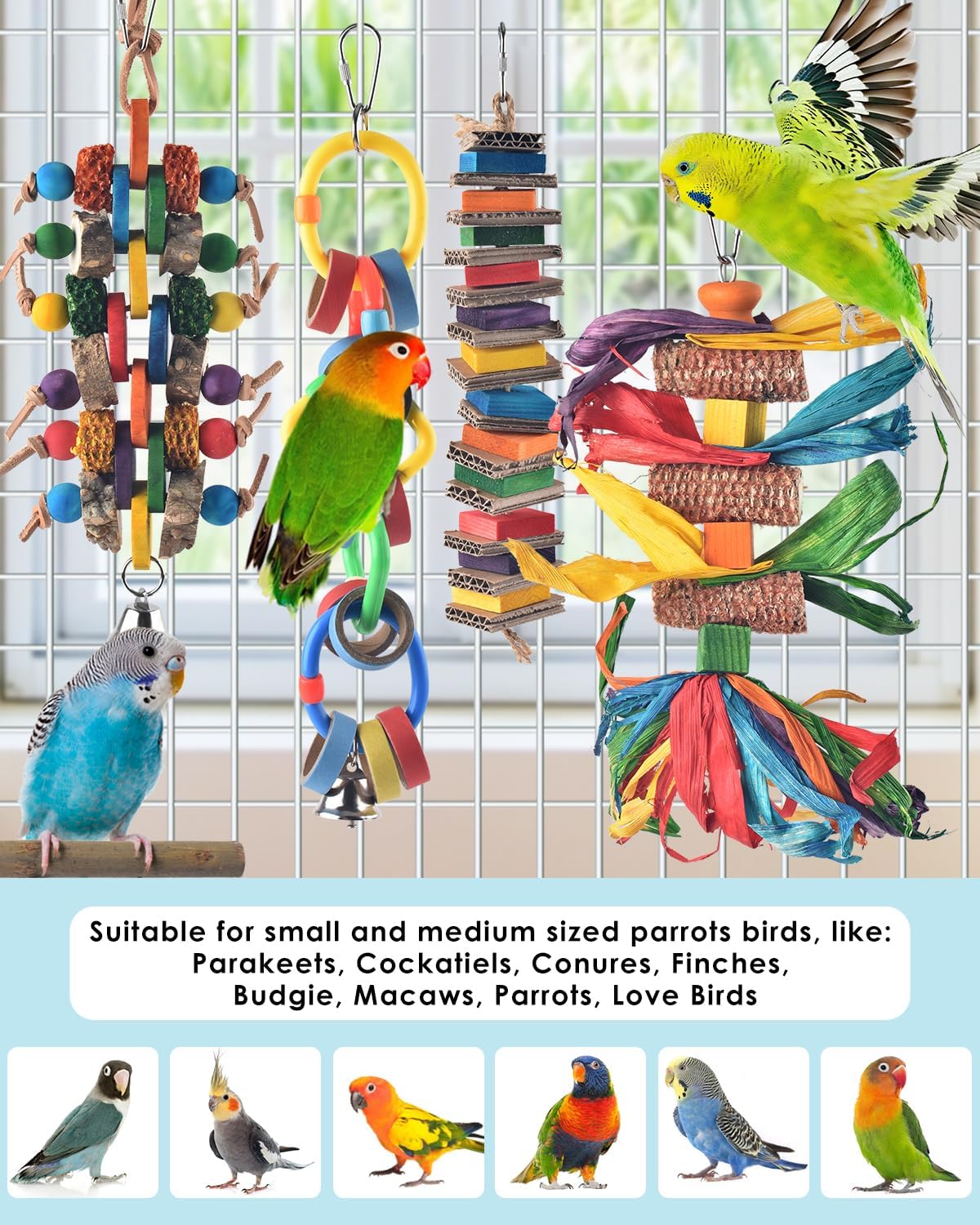 Bissap 2 PCS Bird Chew Toys - 4 PCS (Pack of 2) - image 4