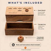 Creative Crafthouse Penny Drop Size Medium from Fun Family or bar Game – Fun for Kids & Family - Maple Top - image 4