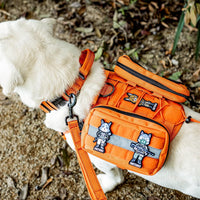 OneTigris Service Dog Vest Harness Saddle Bag Backpack Pouch – Essentials for Dogs - Orange - image 2