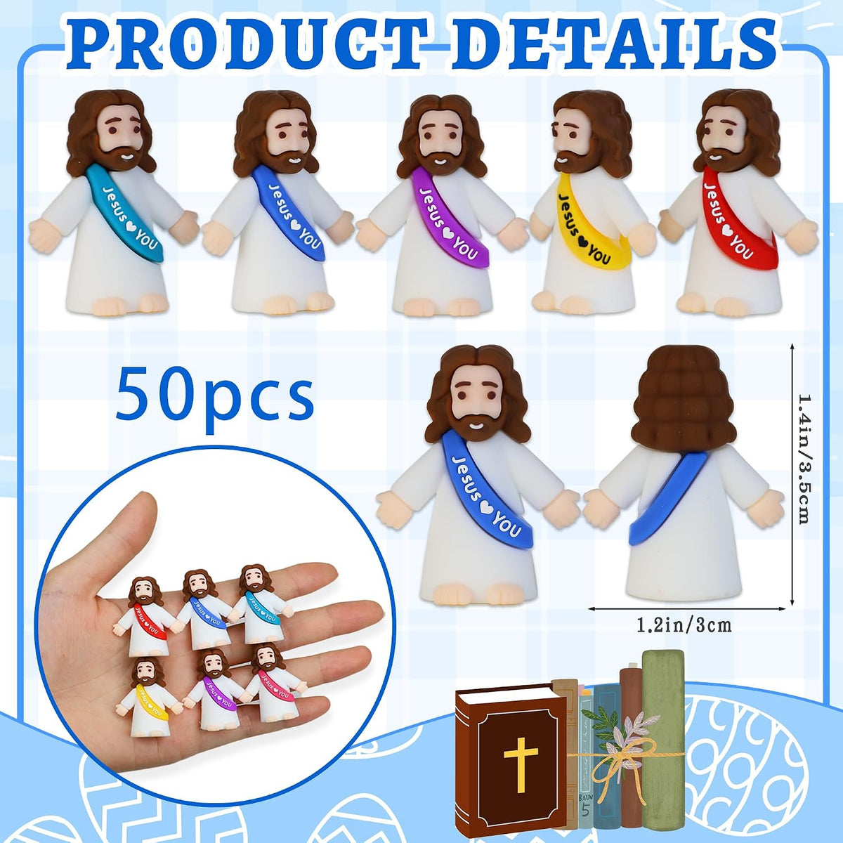 50 Pcs Little Jesus Figures - image 2