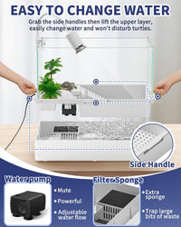MoonOrange Turtle Tank Kit - M Set-15.7” x 11.8” x 10” - image 2