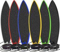 ACEGENIU finger surfboard 4 pack in blue, red, green and yellow