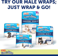 New! Hartz® Comfitables® Disposable Dog Diapers, Size Medium 12 Count, Comfortable & Secure Fit, Easy to Put On, Super Absorbent Male and Female Diaper