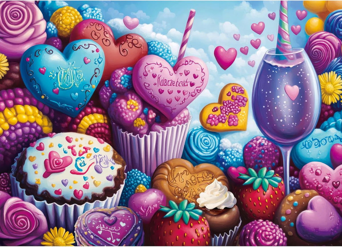 1000 Piece Puzzles for Adults, Premium Magic Book Jigsaw Puzzle – Fun for Kids & Family - Chocolate Delight