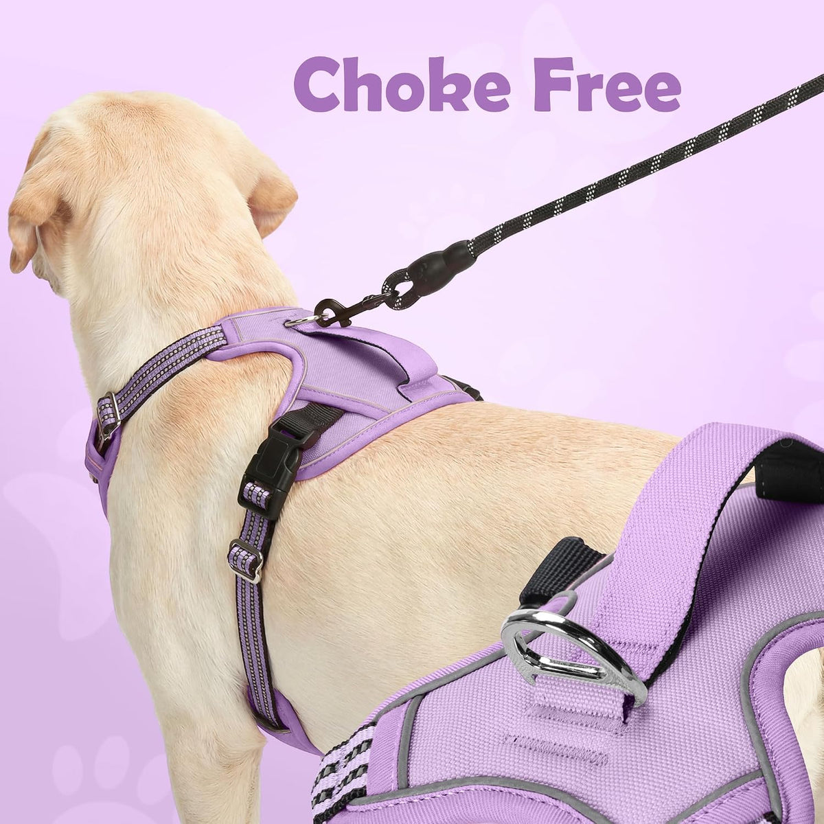 Funfox Dog Harness Medium Sized Dog - Purple / X-Large - image 4