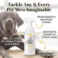 Skout's Honor Dog Urine Destroyer, Professional Strength, Plant-Powered, Cruelty-Free Urine Eliminator for Carpets and Indoor Living Spaces, 35 oz