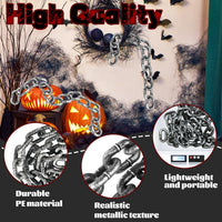 Bvrbaory 6 ft Halloween fake chain prop with rusty metallic finish - view 4