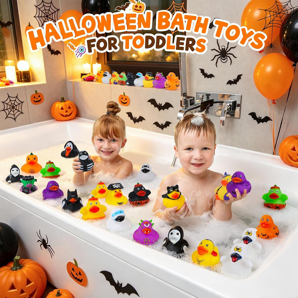 Tiaxidex 100 assorted 2 inch mini rubber ducks in bulk with mixed designs - view 10