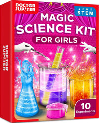 Doctor Jupiter Girls' First Science Experiments Kit for Kids Ages 4+ – Fun for Kids & Family - Magic Science Kit for Girls: 8+