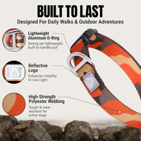 Medium Dog Collar, Neck 12"-20" - Medium (Neck 12''–20'') / Camo Orange - image 3