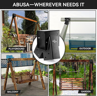ABUSA heavy duty A-frame swing set brackets with 4 swing hangers and bolts - view 30
