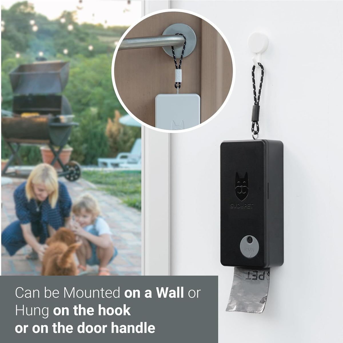 SVD.PET Dog Poop Bag Dispenser - Black / Dispenser only - image 3