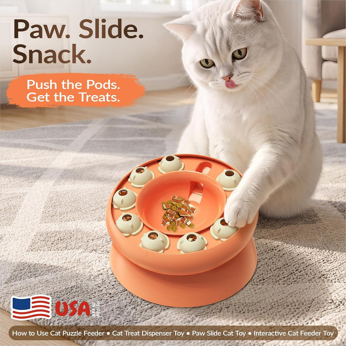 KADTC Cat Puzzle Toy, Slow Feeder - Large / pink - image 2