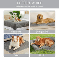 Cozy Bliss Leakproof Cooling Blanket for Large Dogs, Q-Max 0.5 - Heather Charcoal Grey / 25*35 - image 3