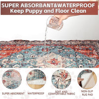 Washable Thickened Pee Pads for Dogs, 2 Pack (36"x42") Upgrade Reusable Puppy Pads with Non-Slip Rug, Super Absorbent Leakproof Puppy Training & Whelping Pads for Dogs, Doggie