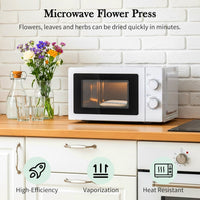Aboofx Microwave Flower Press 6.3" 3 Layers Fast Drying Pressed - 6.3 x 6.3 inches - image 2