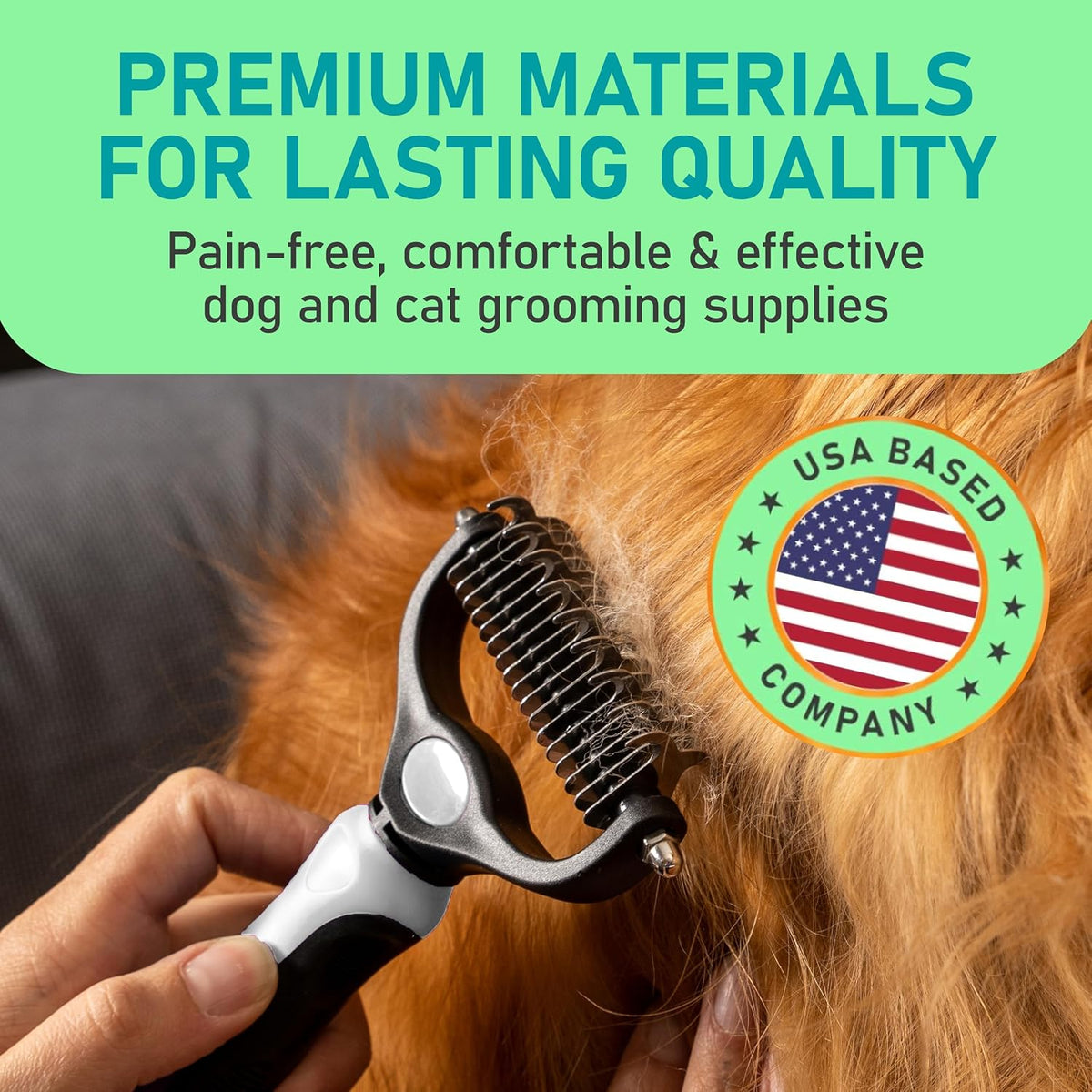Maxpower Planet Dog Grooming Rake, Deshedding Undercoat Brush - White / Large - image 3