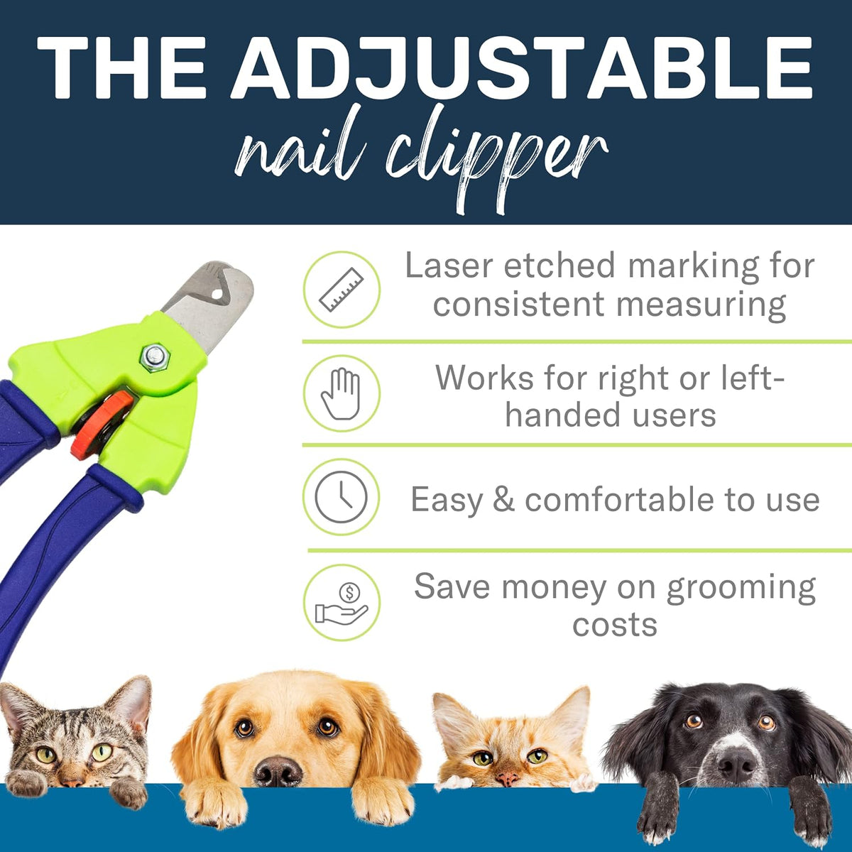 Zen Clipper Precise Dog Nail Clippers, Adjustable Safety Blade - Junior - image 4