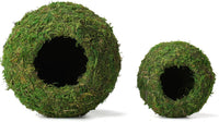 USMOLA Mossy Caves, Artificial Green Moss Caves Hide for Pet Reptile Frogs and Snakes, Terrarium - 4" - Woodland Green - image 2