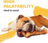 iPaw Turkey Tendons for Dogs, 100% Turkey and US Sourced Raw Material, Hypoallergenic, All Natural Human Grade Puppy Chew, Rawhide Alternative Dog Treats, 10 Unit/Box Bone (Large)