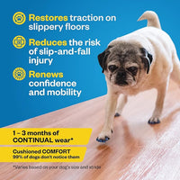 Dr Buzby's Small ToeGrips for Dogs - Instant Traction on Wood/Hardwood Floors - Anti Slip Relief - Grippers for Senior Dogs - Stop Sliding Instantly - Rubber Nails for Paws - 1 Pack (20 Grips)
