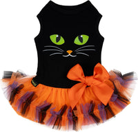 Fitwarm Halloween Skeleton Dog Dress - XX-Small / Spooky Cat