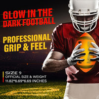 Glow in The Dark Football, Light Up LED Football Size 6 - Size 9 - image 2