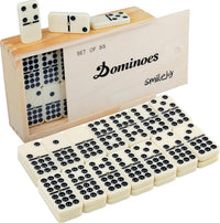 Smilejoy Double Six Dominoes Set for Adults - D9+ Medium