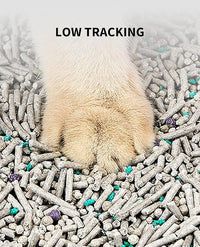 PETKIT Mixed Cat Litter Fast Clumping,Flushable,Ultra Absorbent, 100% Natural Ingredients Litter,Water Dissolvable,Really Dust-Free,Low Tracking Bentonite Tofu Litter ( 7.9 lb×4 Bags)