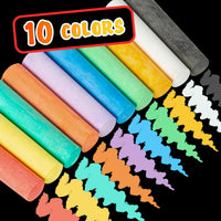 180PCS Sidewalk Chalks Set in 20 Colors, Non-Toxic - 100 - image 2